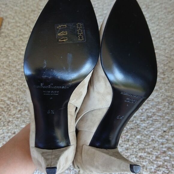 Sigerson Morrison suede sweet bow booties size 36.5 - Picture 8 of 9